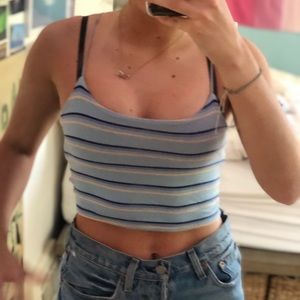 Pacsun blue story tank top.